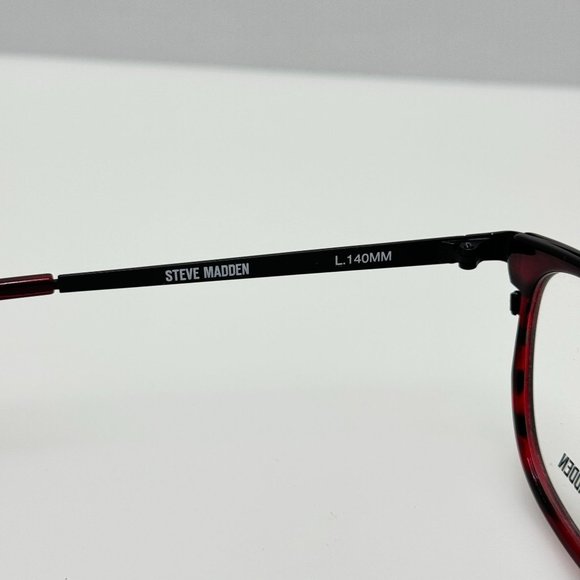 Steve Madden Eyeglasses Eye Glasses Frames Sliick Merlot Horn 52-19-140 - Picture 6 of 6